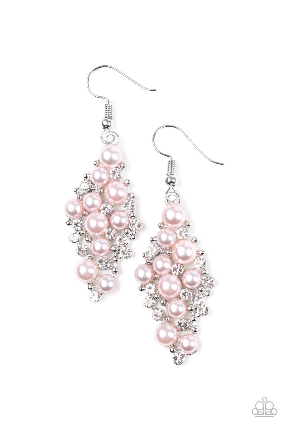 Famous Fashion Pink Paparazzi Earring Cashmere Pink Jewels - Cashmere Pink Jewels & Accessories, Cashmere Pink Jewels & Accessories - Paparazzi