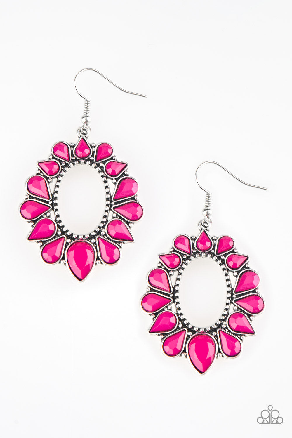 Fashionista Flavor Pink Paparazzi Earrings Cashmere Pink Jewels - Cashmere Pink Jewels & Accessories, Cashmere Pink Jewels & Accessories - Paparazzi