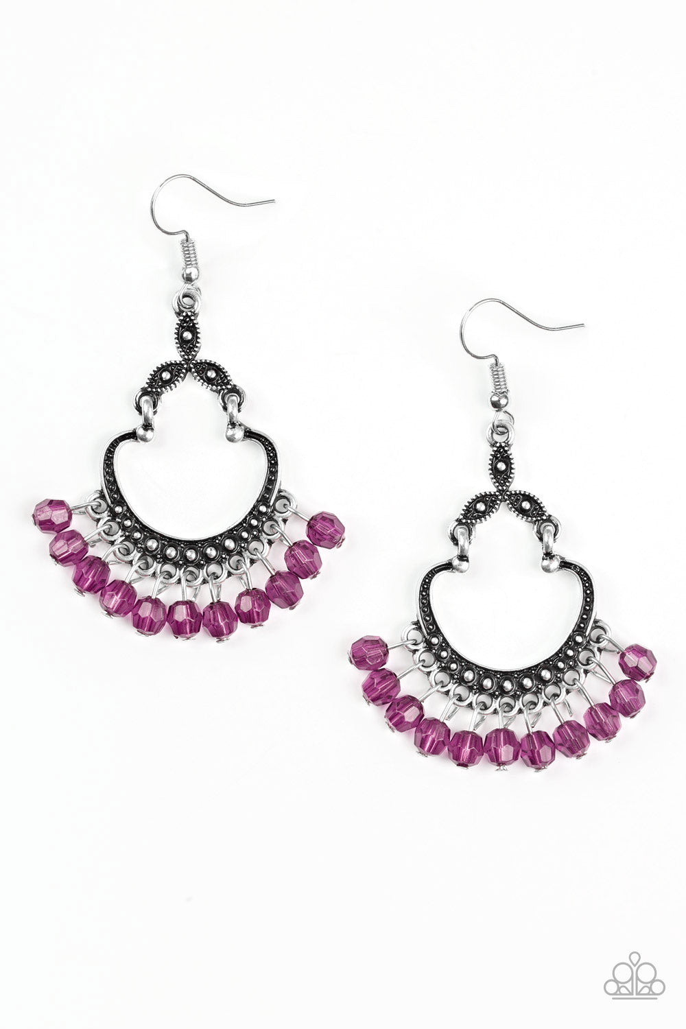Babe Alert Purple Paparazzi Earrings Cashmere Pink Jewels