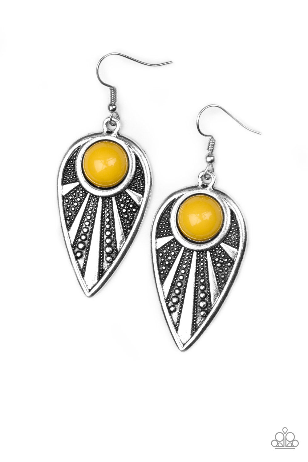 Take A WALKABOUT Yellow Paparazzi Earring Cashmere Pink Jewels