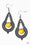 Zoomin Zumba Yellow Paparazzi Earrings Cashmere Pink Jewels