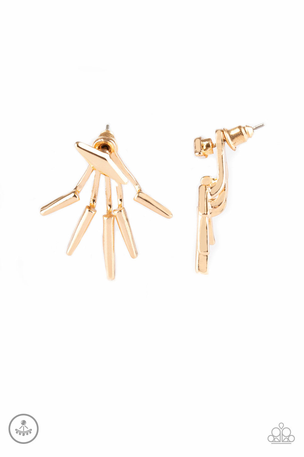 Extra Electric Gold Paparazzi Earring Cashmere Pink Jewels