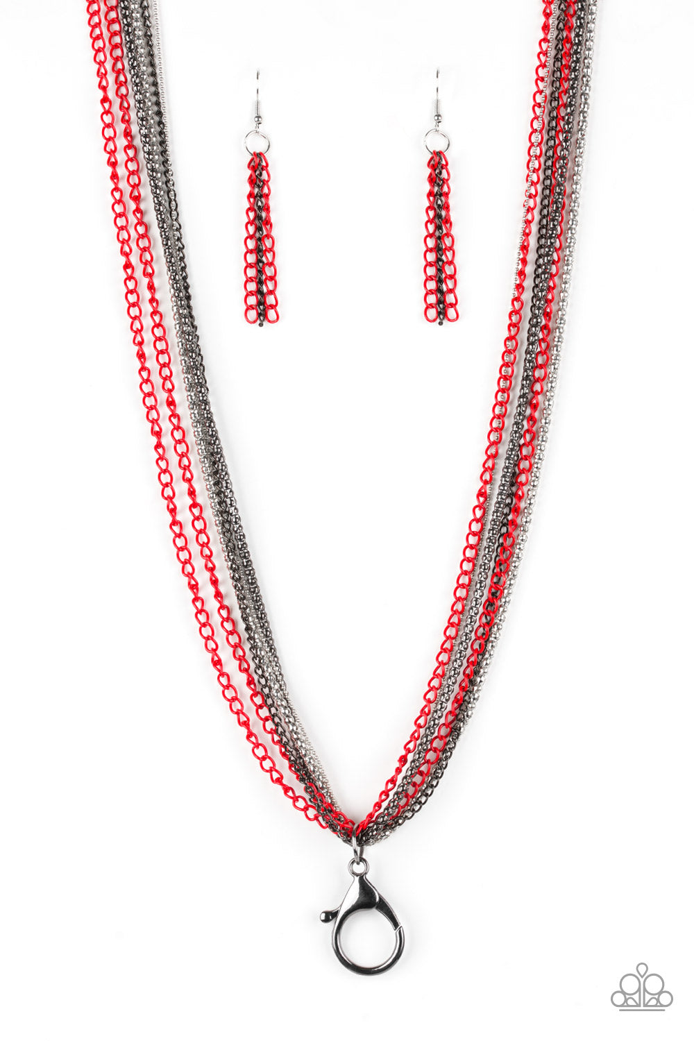 Colorful Calamity Red Paparazzi Necklace Cashmere Pink Jewels
