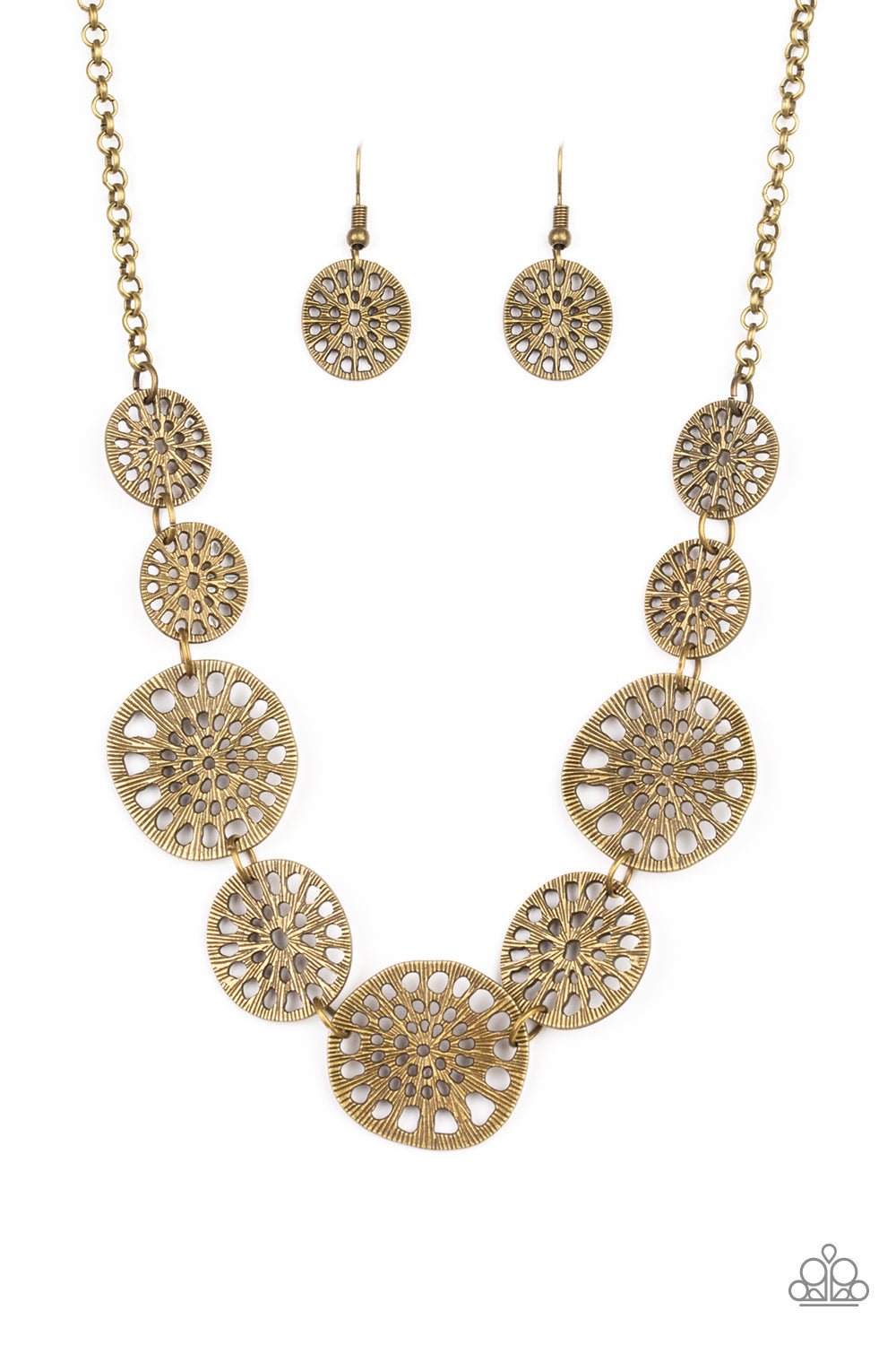 Your Own Free WHEEL Brass Paparazzi Necklace Cashmere Pink Jewels - Cashmere Pink Jewels & Accessories, Cashmere Pink Jewels & Accessories - Paparazzi