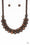 Caribbean Cover Girl Brown Paparazzi Necklace Cashmere Pink Jewels