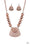 Large and In Charge Copper Paparazzi Necklaces Cashmere Pink Jewels