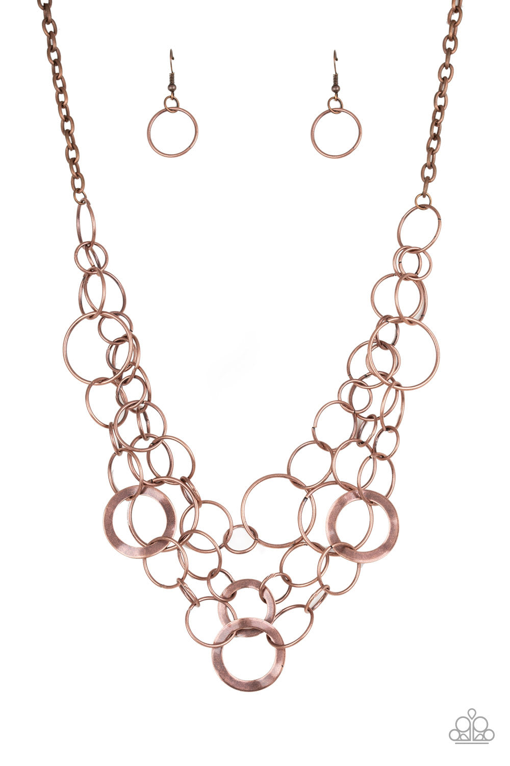 Main Street Mechanics Copper Paparazzi Necklace Cashmere Pink Jewels