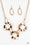 Modern Mechanics Gold Paparazzi Necklace Cashmere Pink Jewels