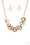 Treasure Tease Gold Paparazzi Necklaces Cashmere Pink Jewels