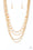 Extravagant Elegance Gold Paparazzi Necklaces Cashmere Pink Jewels