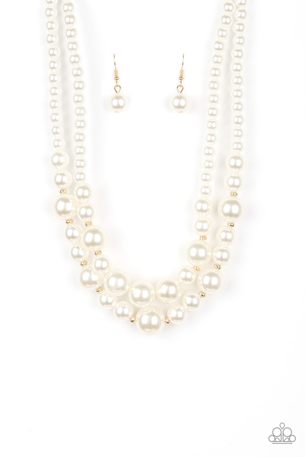 The More The Modest Gold Paparazzi Necklace Cashmere Pink Jewels