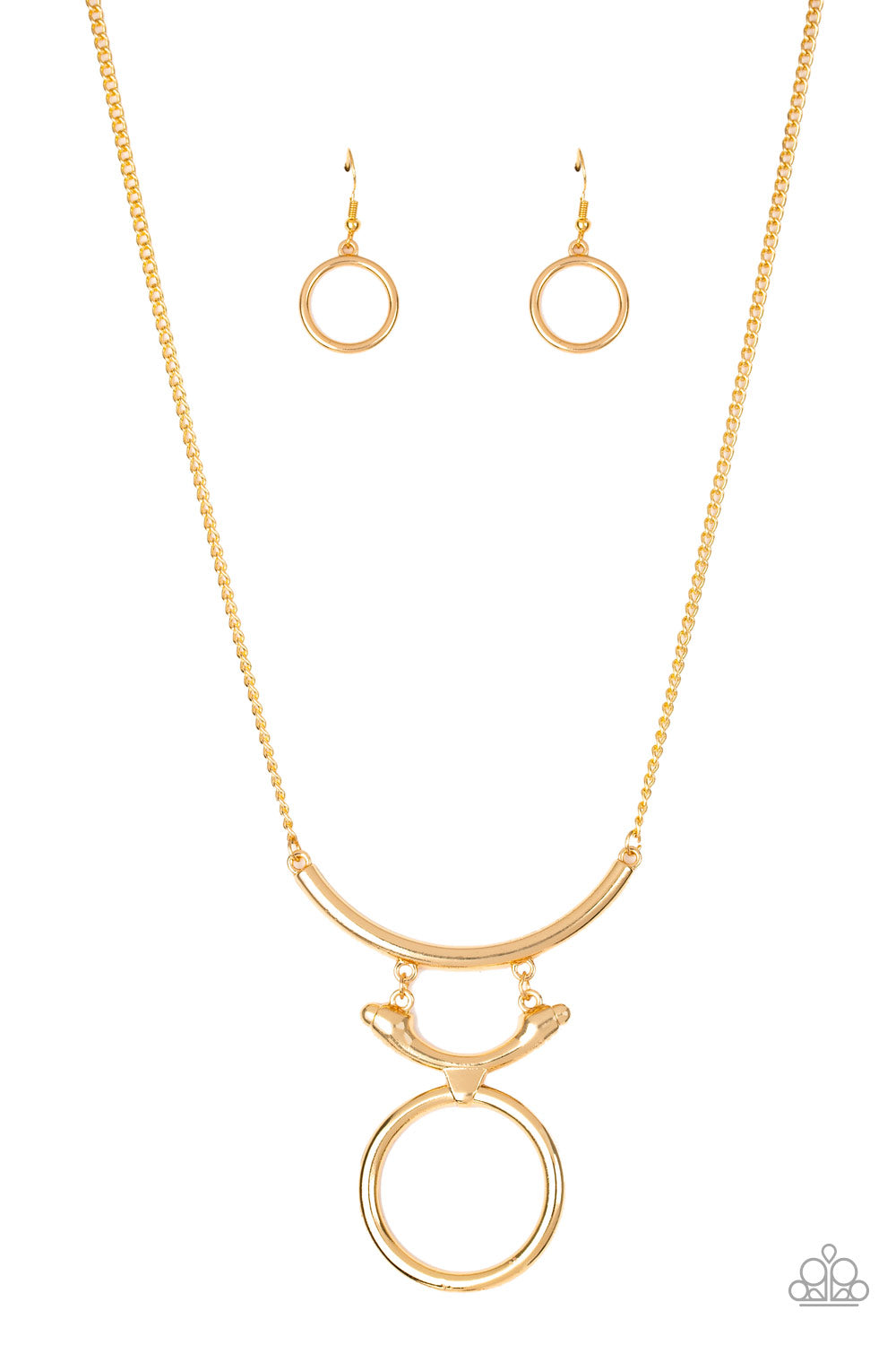 Walk Like An Egyptian Gold Paparazzi Necklace Cashmere Pink Jewels