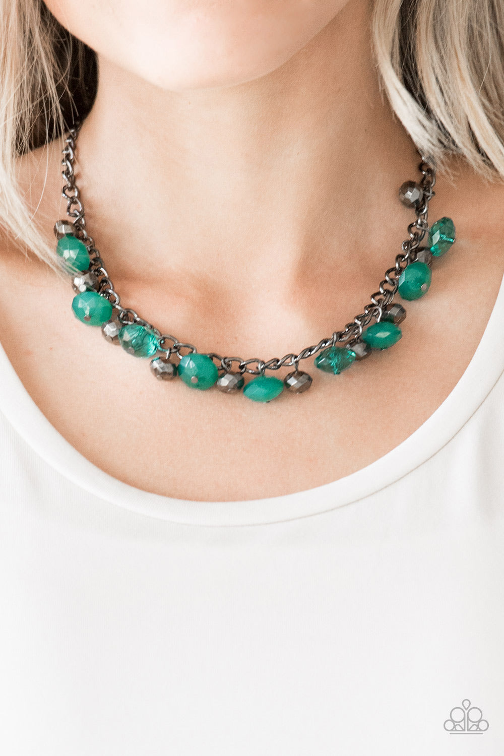 Runway Rebel Green Paparazzi Necklace Cashmere Pink Jewels