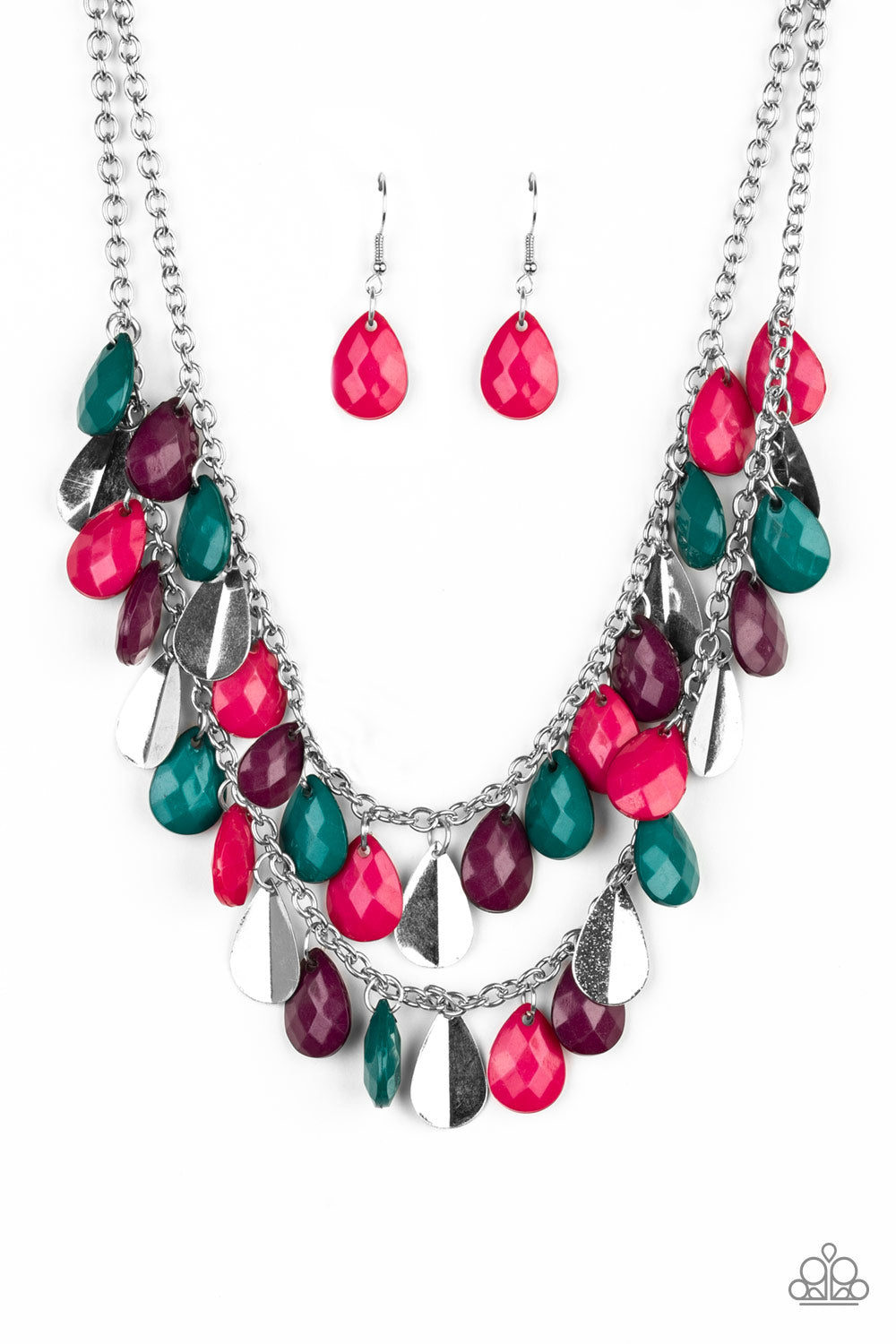 Life of the FIESTA Multi Paparazzi Necklace Cashmere Pink Jewels