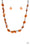 Waikiki Winds Orange Paparazzi Necklace Cashmere Pink Jewels