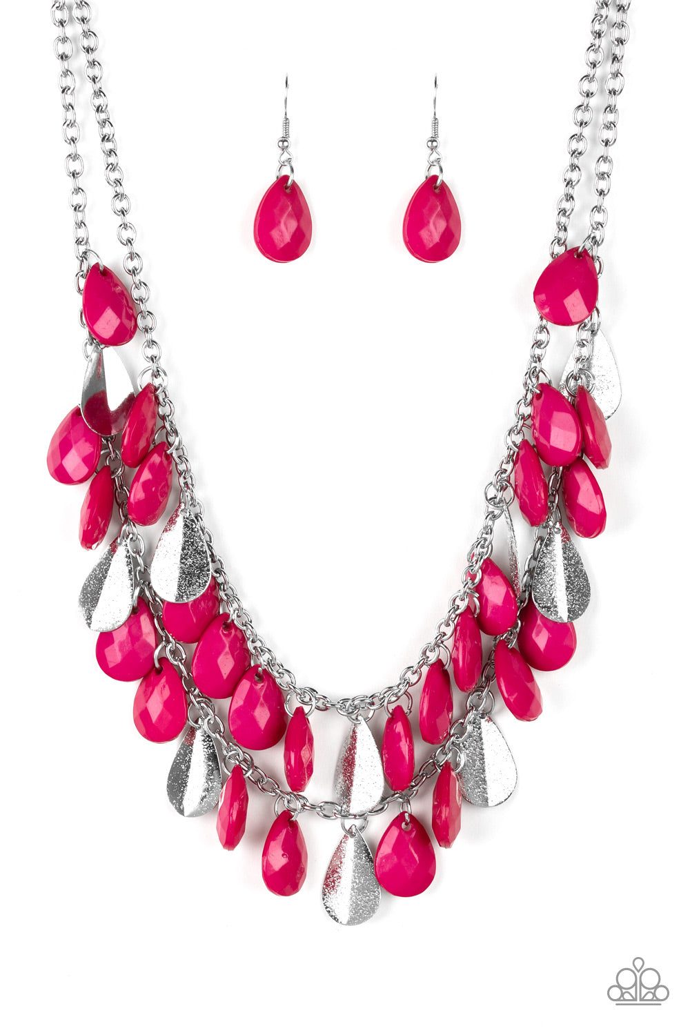 Life of the FIESTA Pink Paparazzi Necklaces Cashmere Pink Jewels - Cashmere Pink Jewels & Accessories, Cashmere Pink Jewels & Accessories - Paparazzi