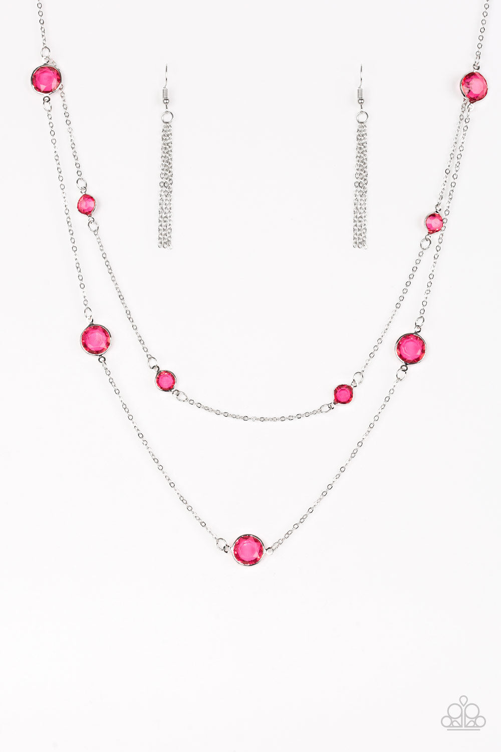 Raise Your Glass Pink Paparazzi Necklace Cashmere Pink Jewels
