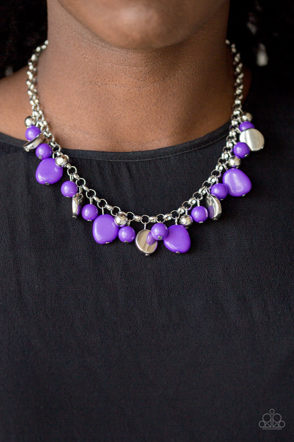 Flirtatiously Florida Purple Paparazzi Necklace Cashmere Pink Jewels