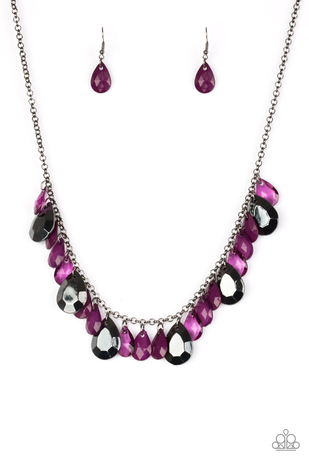 Hurricane Season Purple Paparazzi Necklace Cashmere Pink Jewels