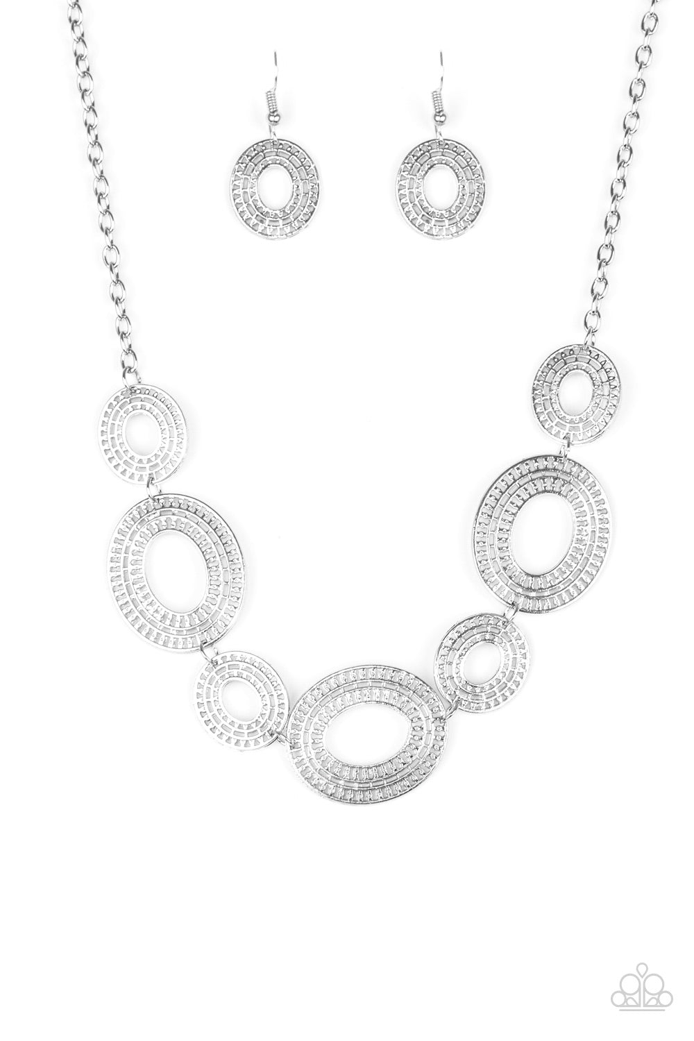 Basically Baltic Silver Paparazzi Necklace Cashmere Pink Jewels