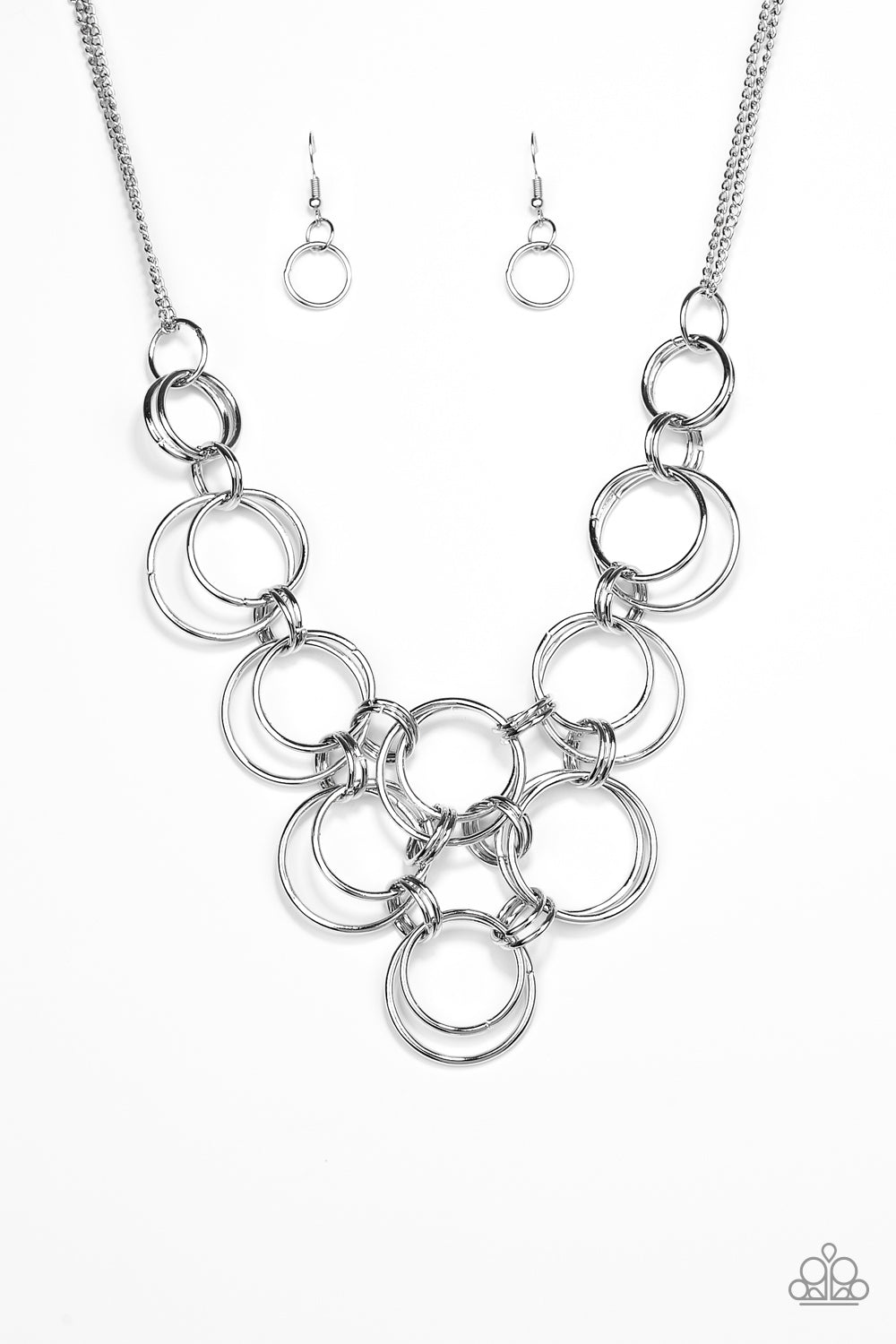 Ringing Off The Hook Silver Paparazzi Necklace Cashmere Pink Jewels
