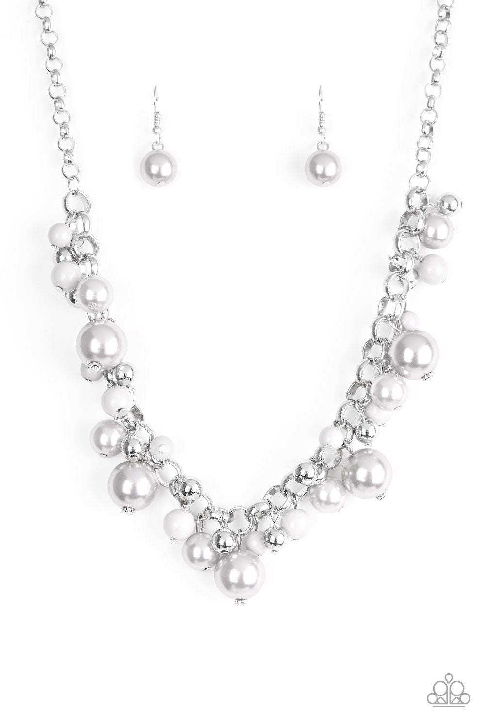 The Upstater Silver Paparazzi Necklace Cashmere Pink Jewels
