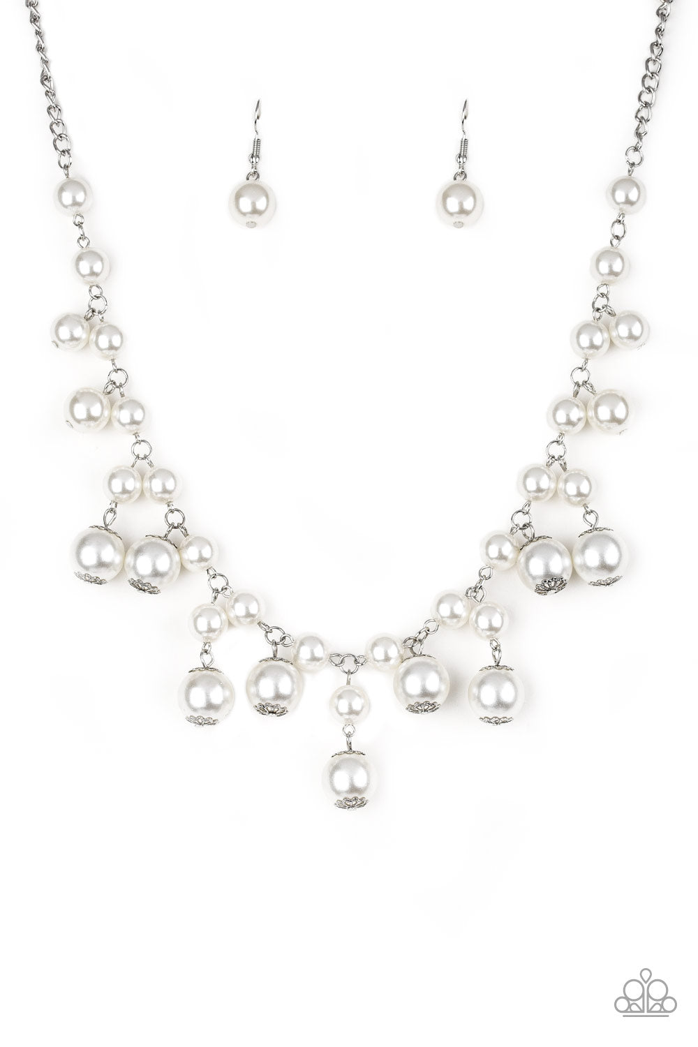 Soon To Be Mrs. White Paparazzi Necklace Cashmere Pink Jewels