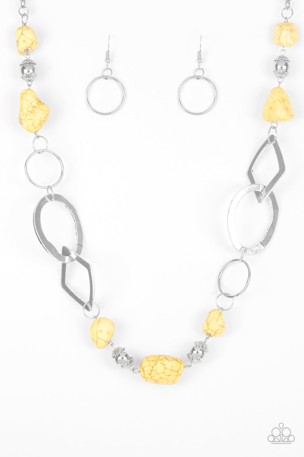 Thats TERRA-ific! Yellow Paparazzi Necklace Cashmere Pink Jewels - Cashmere Pink Jewels & Accessories, Cashmere Pink Jewels & Accessories - Paparazzi