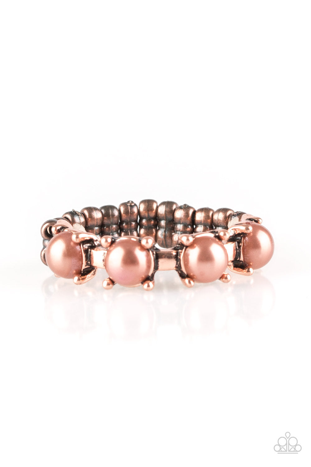 More Or PRICELESS Copper Paparazzi Ring Cashmere Pink Jewels