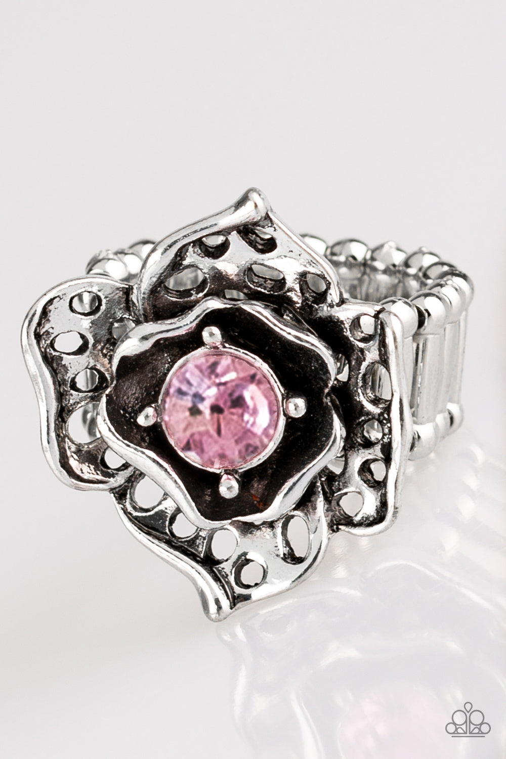 Glowing Gardens Pink Paparazzi Ring Cashmere Pink Jewels