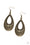 Spring Flinging Brass Paparazzi Earrings Cashmere Pink Jewels