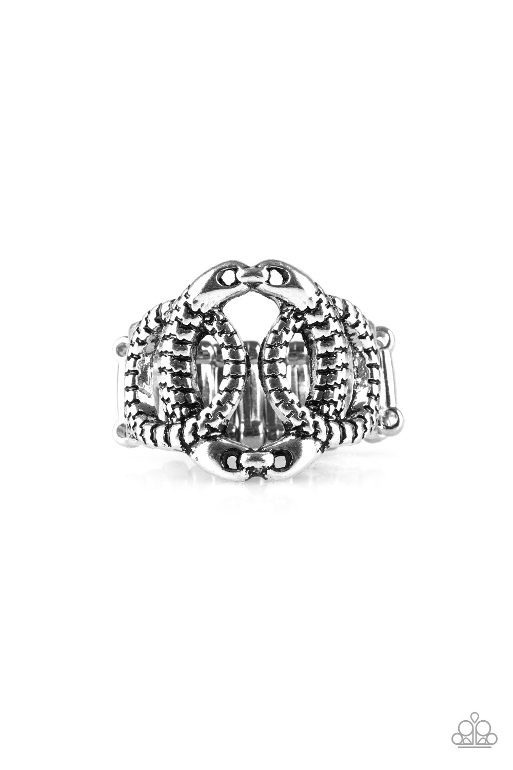 TRIO de Janeiro Silver Paparazzi Ring Cashmere Pink Jewels