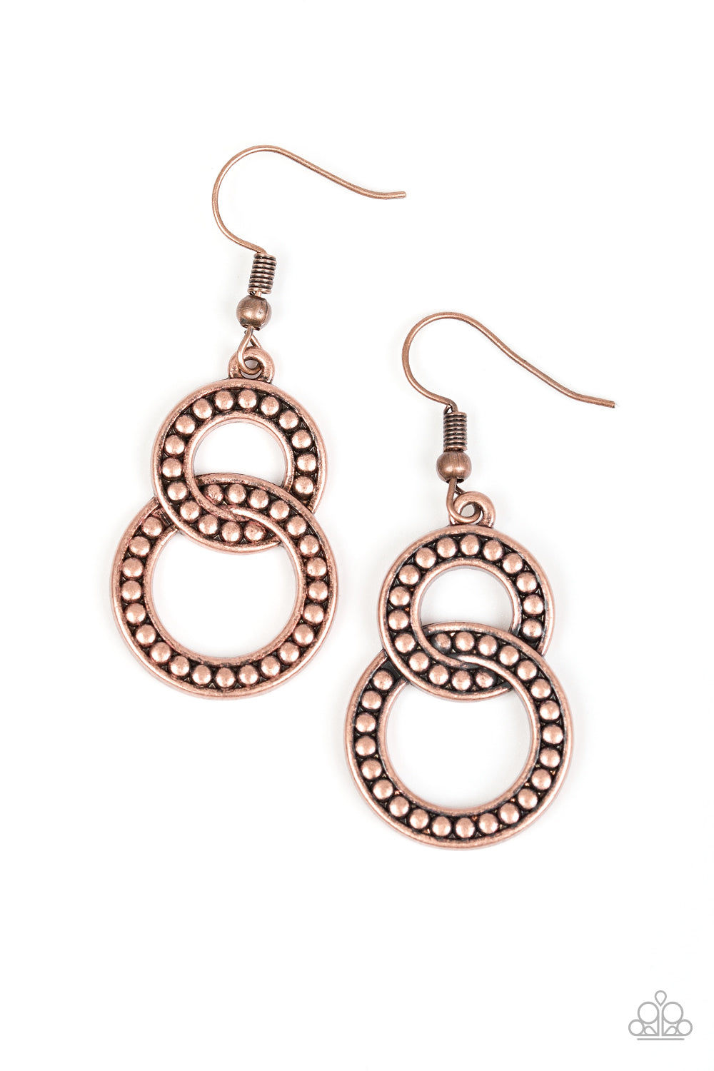 Perfect ZEN Copper Paparazzi Earring Cashmere Pink Jewels