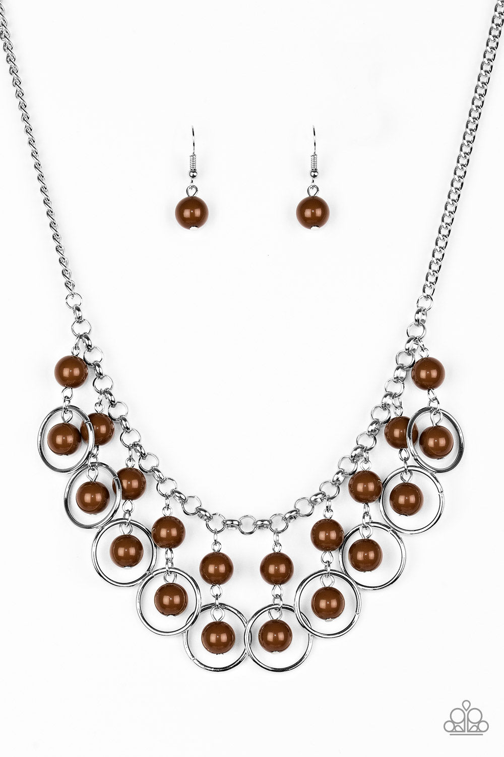 Really Rococo Brown Paparazzi Necklace Cashmere Pink Jewels