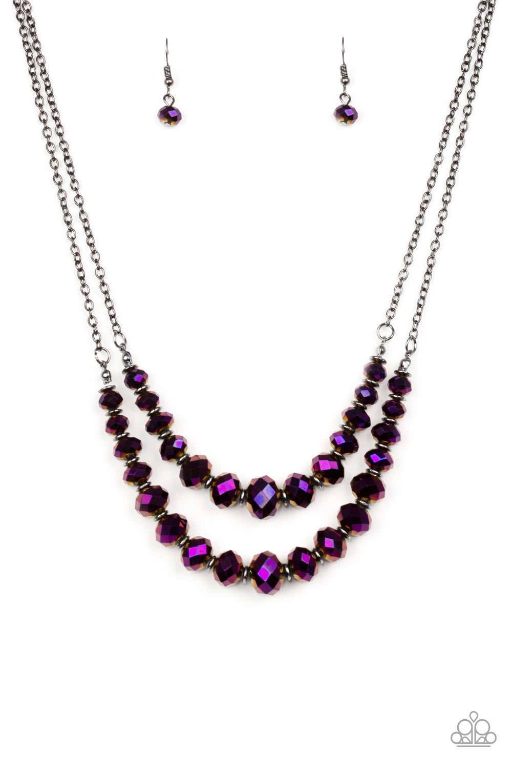 Strikingly Spellbinding Purple Paparazzi Necklace Cashmere Pink 