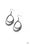 Follow The Beaten Path Black Paparazzi Earring Cashmere Pink Jewels
