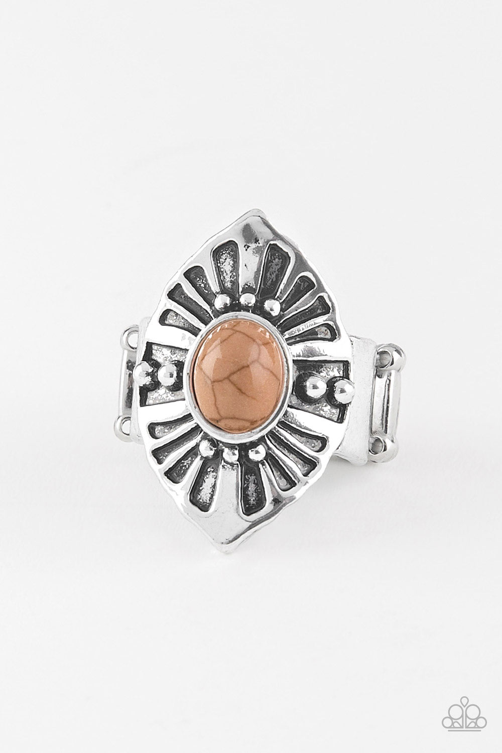 HOMESTEAD For The Weekend Brown Paparazzi Ring Cashmere Pink Jewels