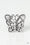 Sky High Butterfly Silver Paparazzi Ring Cashmere Pink Jewels