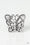 Sky High Butterfly Silver Paparazzi Ring Cashmere Pink Jewels