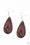 Get In The Groove Brown Paparazzi Earrings Cashmere Pink Jewels