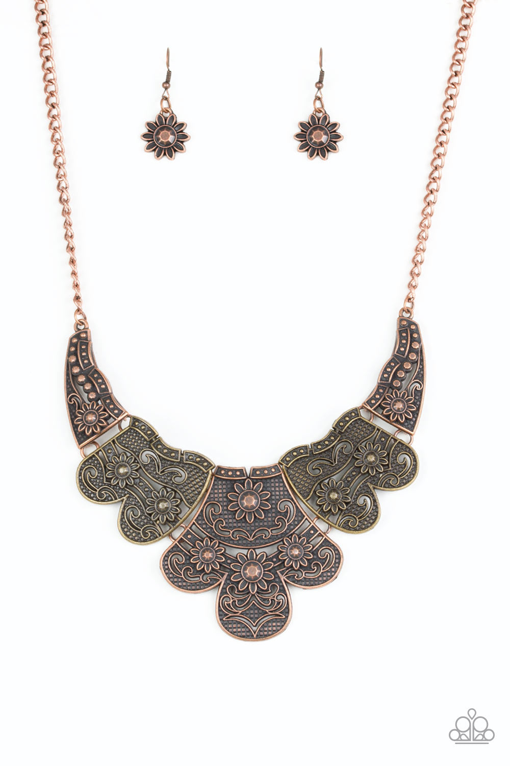 Mess With The Bull Multi Paparazzi Necklace Cashmere Pink Jewels