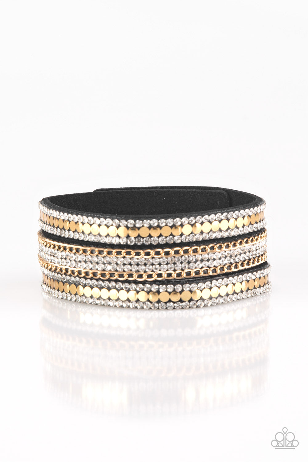 Fashion Fanatic Gold Paparazzi Bracelet Cashmere Pink Jewels - Cashmere Pink Jewels & Accessories, Cashmere Pink Jewels & Accessories - Paparazzi