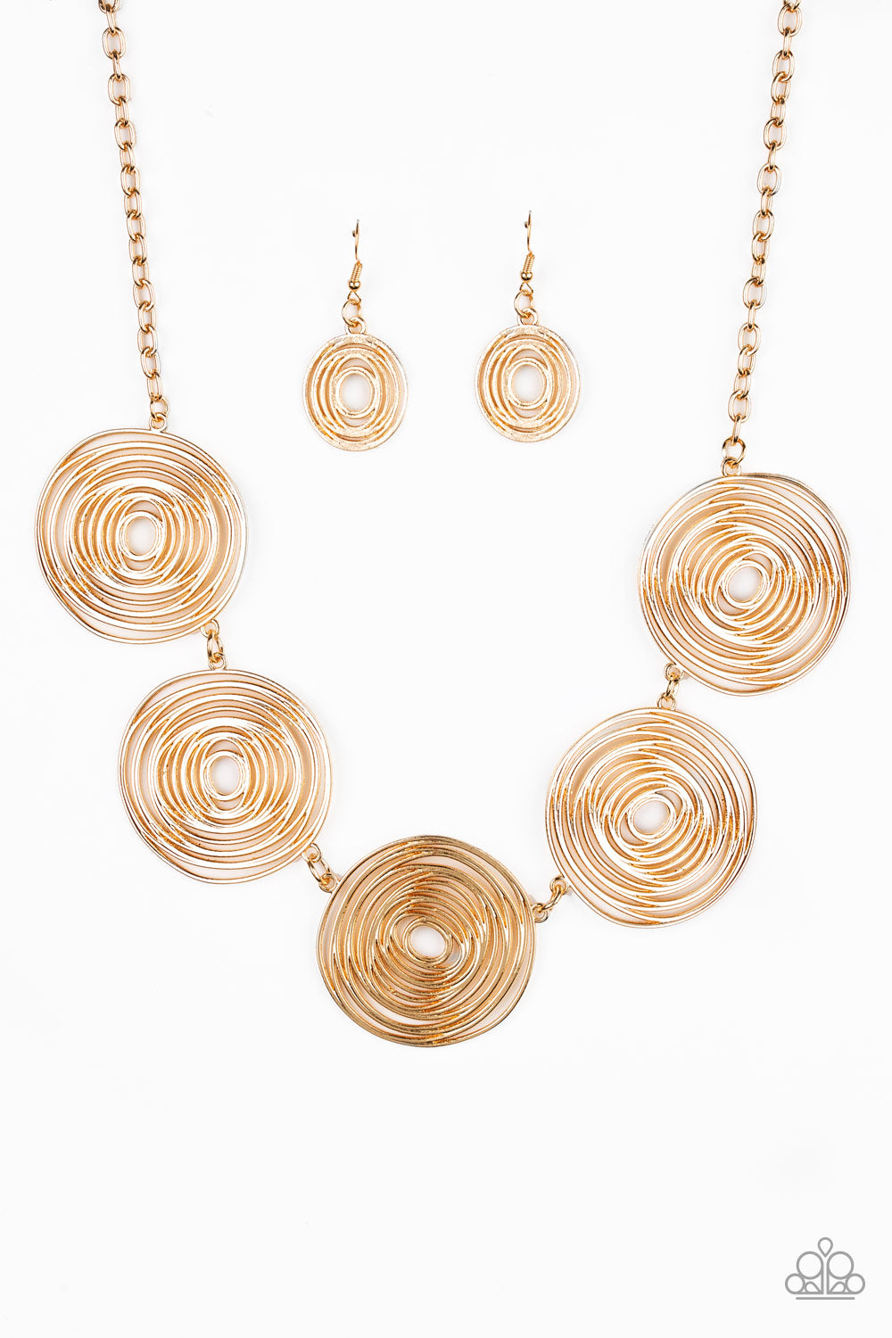 SOL-Mates Gold Paparazzi Necklace Cashmere Pink Jewels