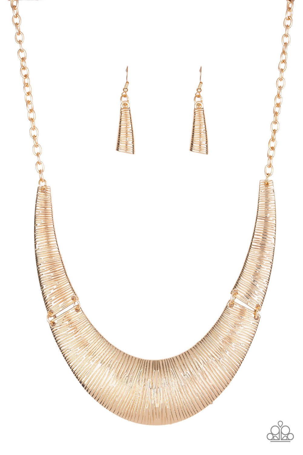 Feast or Famine Gold Paparazzi Necklace Cashmere Pink Jewels