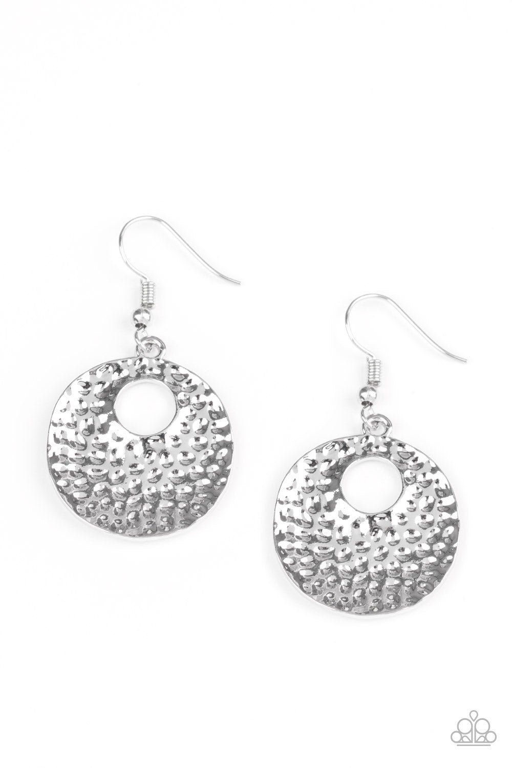 A Taste For Texture Silver Paparazzi Earring Cashmere Pink Jewels