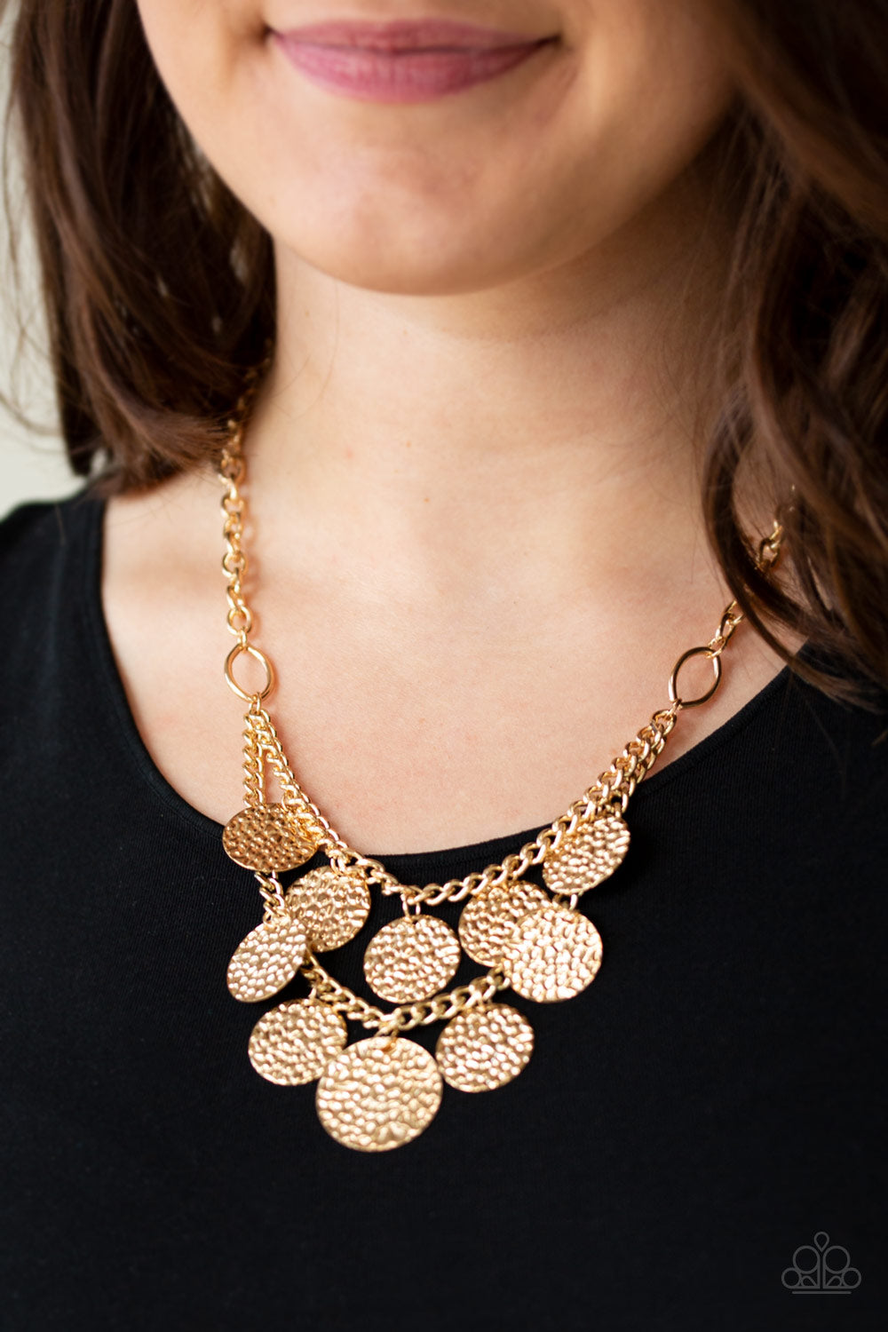 Works Every CHIME Gold Paparazzi Necklace Cashmere Pink Jewels