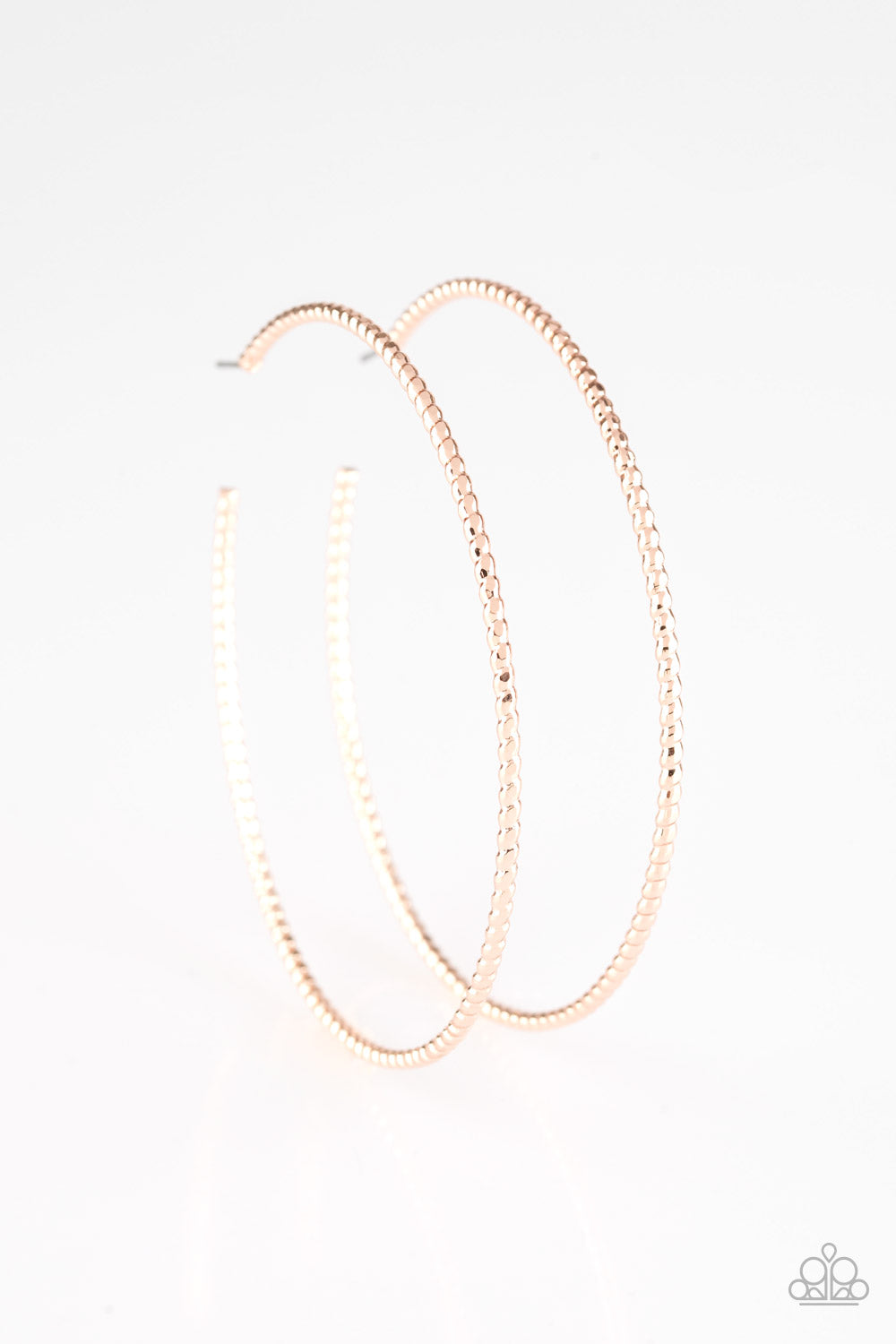 Hooked On Hoops Rose Gold Paparazzi Earrings Cashmere Pink Jewels