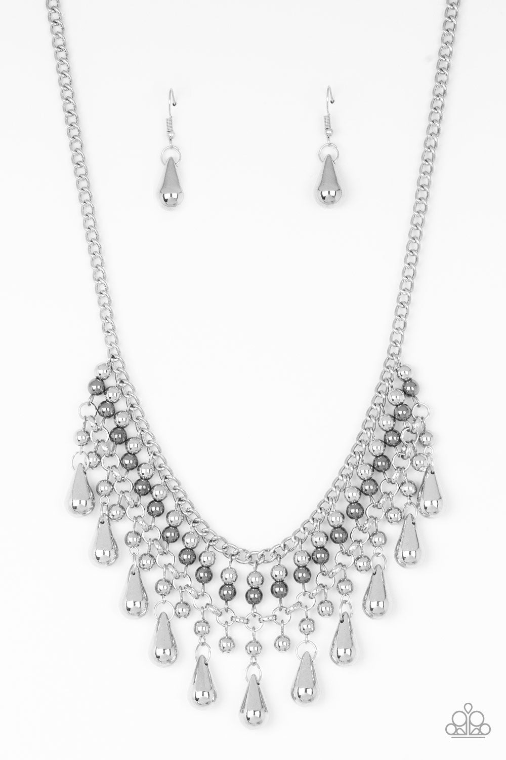 Dont Forget To BOSS! Silver Paparazzi Necklace Cashmere Pink Jewels