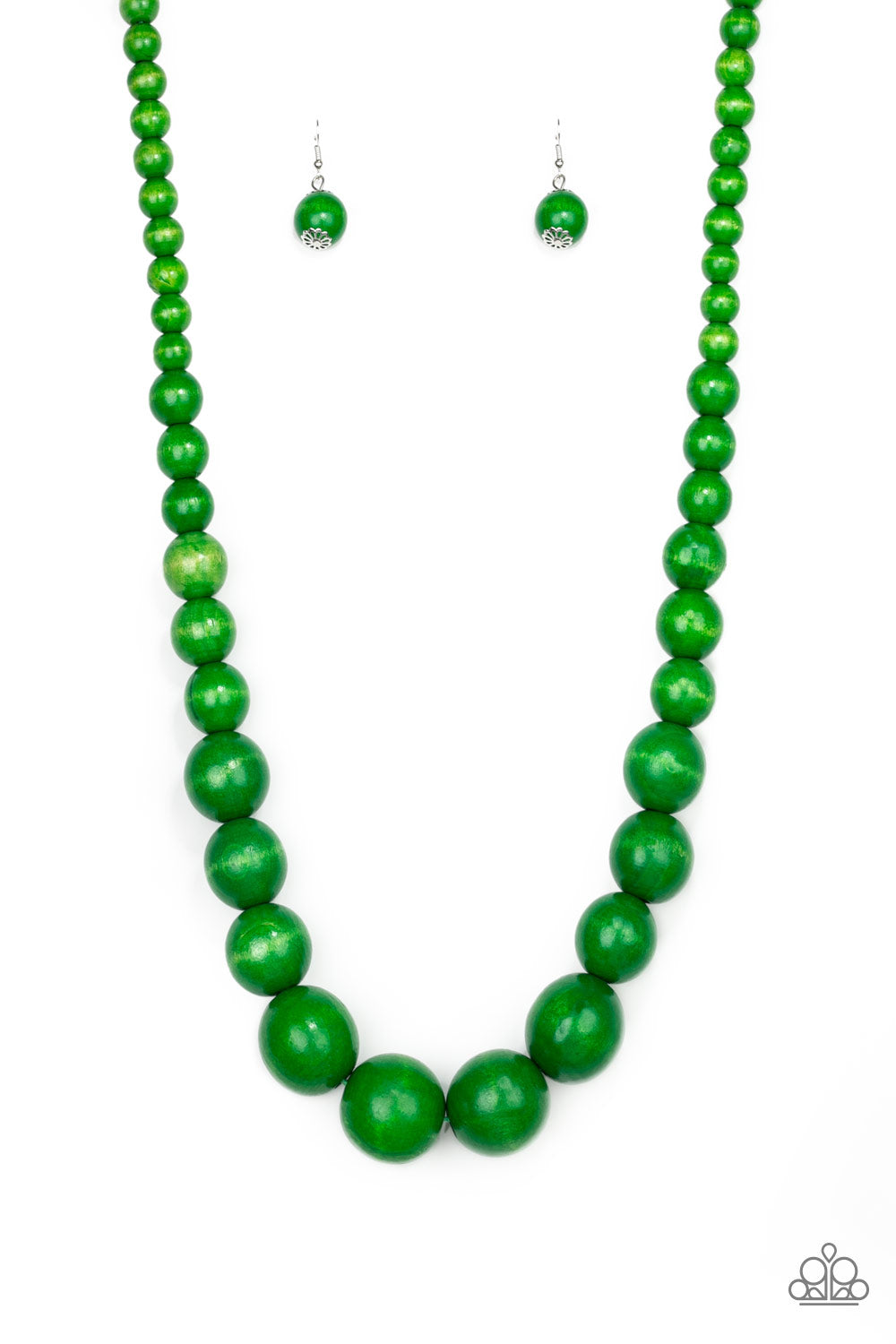 Effortlessly Everglades Green Paparazzi Necklaces Cashmere Pink Jewels - Cashmere Pink Jewels & Accessories, Cashmere Pink Jewels & Accessories - Paparazzi