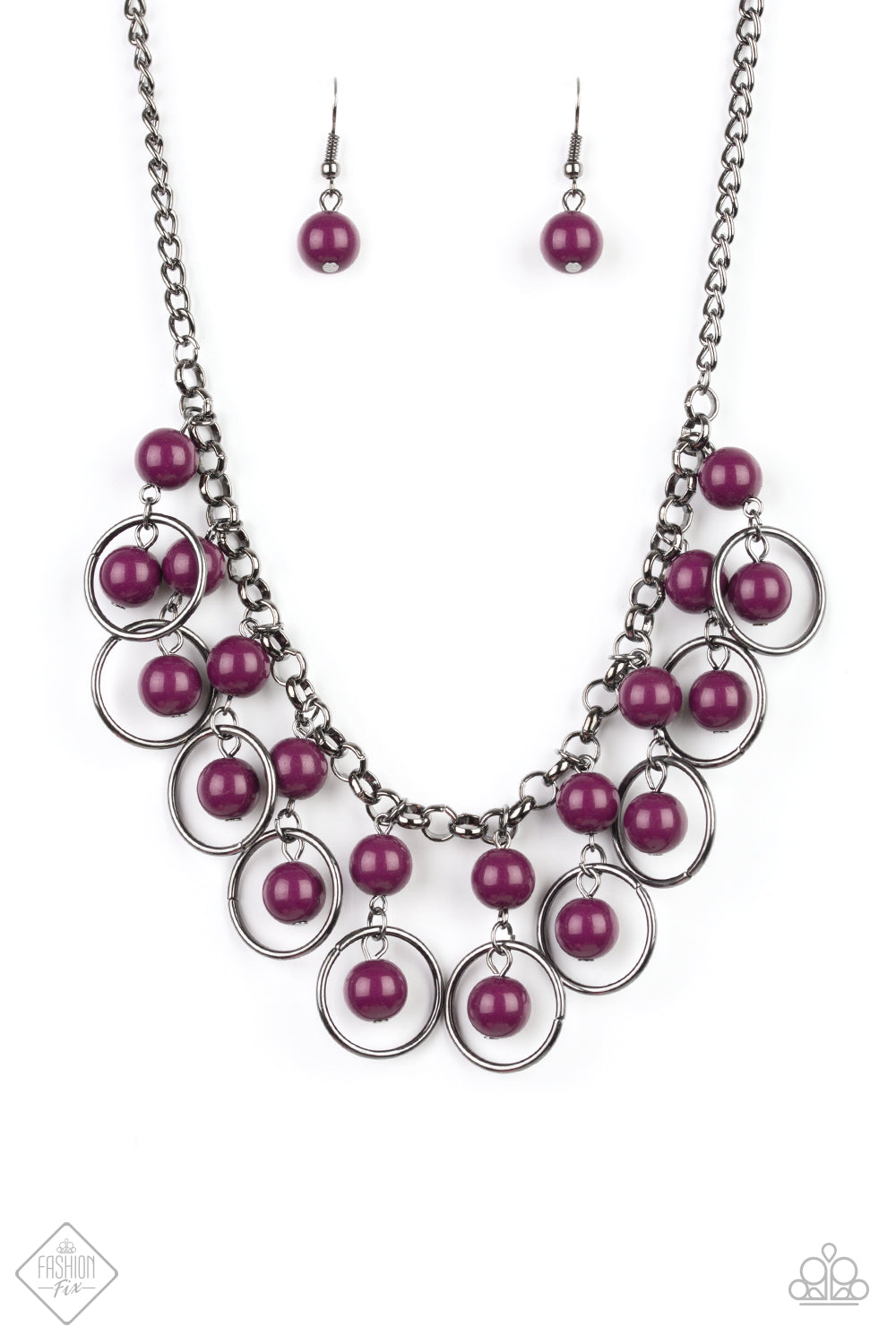 Really Rococo Purple Paparazzi Necklace Cashmere Pink Jewels